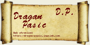 Dragan Pašić vizit kartica
